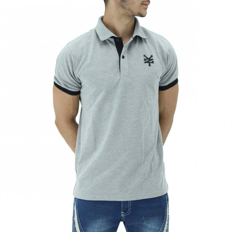 Grey Summer Cotton Polo Tee Shirts