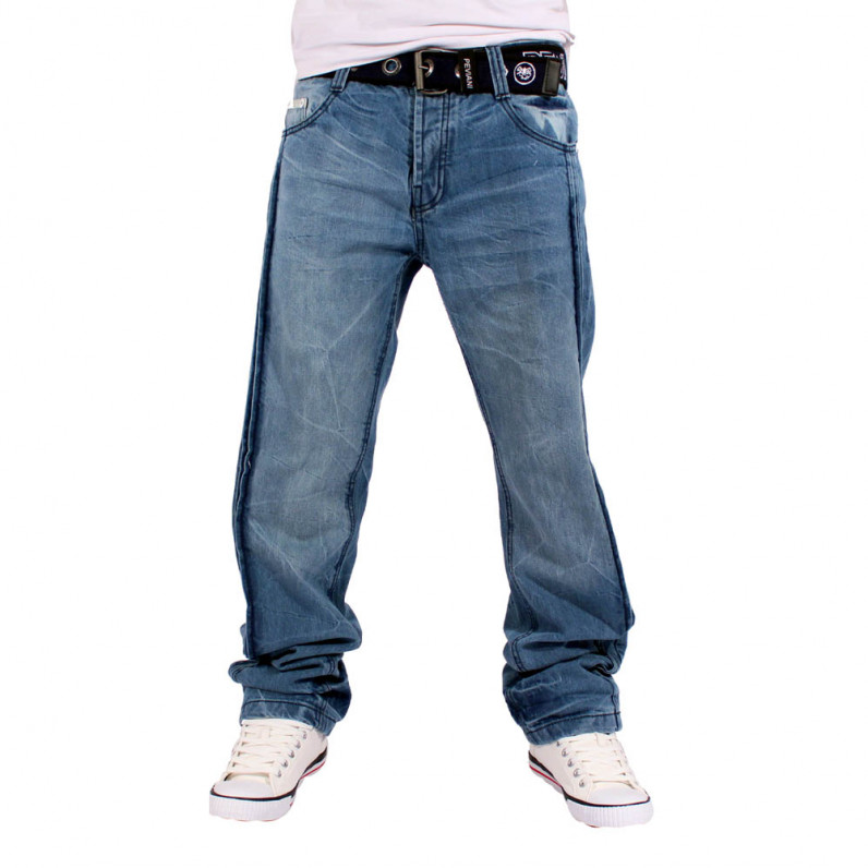 Men's Urban Triple Star Stonewash Blue Denim Jeans