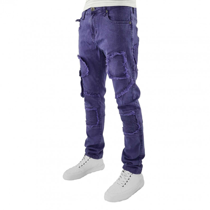 Men's Urban Slim Stretch Fit Mississippi Purple Denim Jeans