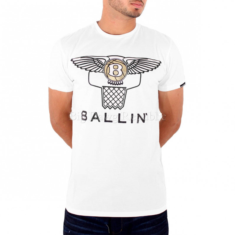 Men's Ballin White T-Shirts