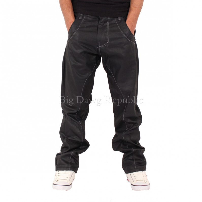 Men's Star Black Matt Loose Fit Jeans GK030