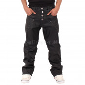 Men's Star Black Matt Loose Fit Jeans GK032