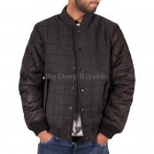 Men's Quilted Padded Bomber Jacket