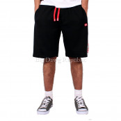 Men's Black Grey Atego Hip Hop Star Fleece Shorts