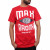 Men's Urban Designer Red Bronx Cotton Summer T-Shirt