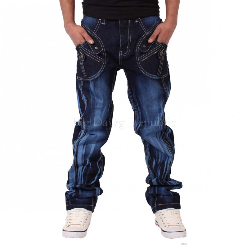 Men's Blue Kennet Denim Blast Jeans