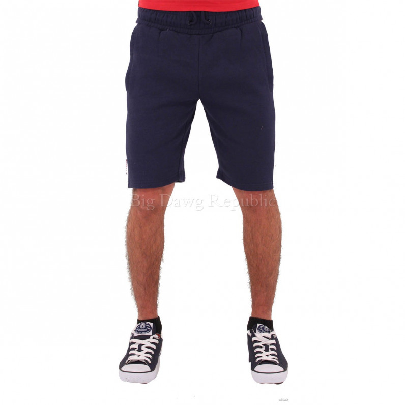Men's Navy Hanks Hip Hop Star Fleece Shorts