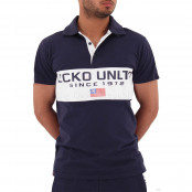 Navy Dodger USA Short Sleeve Polo Shirt