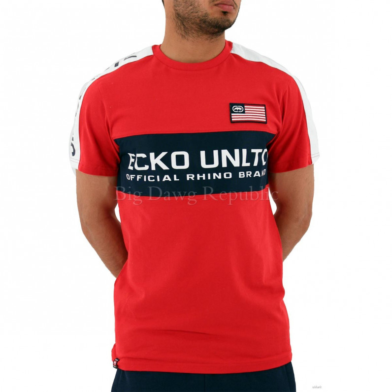 Men's Red Kilson USA Flag Short Sleeve T-Shirt