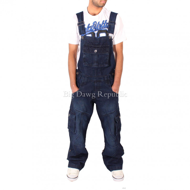 Harbour Dark Wash Blue Denim Dungarees 