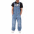 Men's Urban Designer Holmes Stone Wash Blue Denim Dungarees 