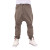 Men's Drop Crotch Taupe Tapered Chinos