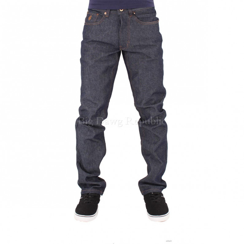 Men's Double R Raw Indigo Relaxed Fit Jeans