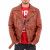 2454 Cross Retro Zip Biker Leather Jacket 