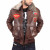 Nevada Brown Bugatti Pilot Flying Leather Jacket 