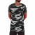 Men's Grey Army Camouflage Long Tee Shirts