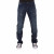 Men's Dark Wash Blue Frayed Jeans