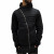 Men's Black Turtle Neck Full Zip Up Sweater 1228