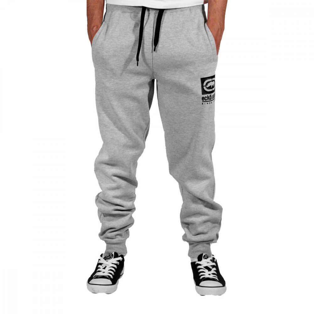 Ecko Unltd Grey Barking Fleece Jogging Pants