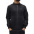 Men's Blade Mesh Texture Black Harrington Style Zip Up Jacket