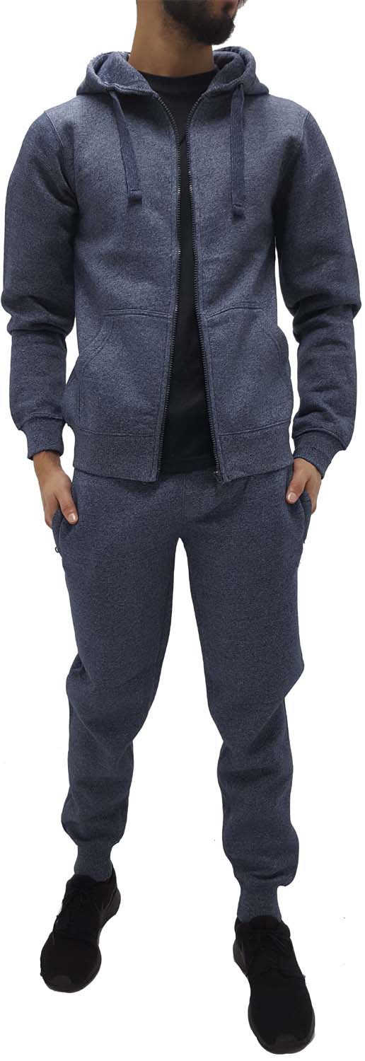 Original 1980 Plain Navy Grey Zip Up Tracksuit