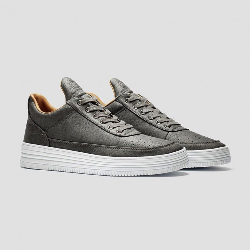 Grey Hip Hop Skateboarding Cupsole Trainers