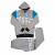 Men's Grey Jayden Graphic Print Cotton Zip Up Tracksuit