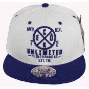 72 Unlimited Mens Ladies White Snapback Caps