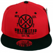 72 Unlimited Mens Ladies Red Snapback Caps