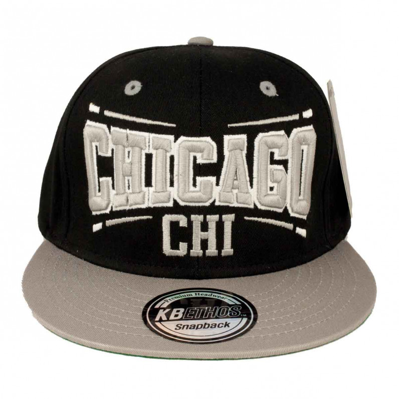 Chicago Black Grey Baseball Snapback Caps