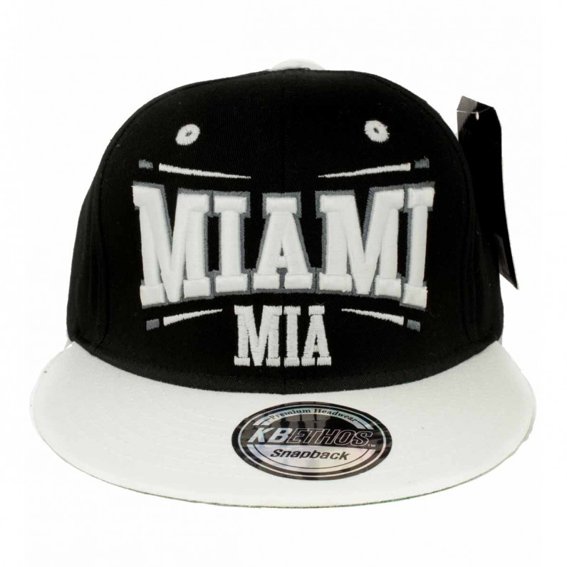 Miami Black Grey Baseball Snapback Caps