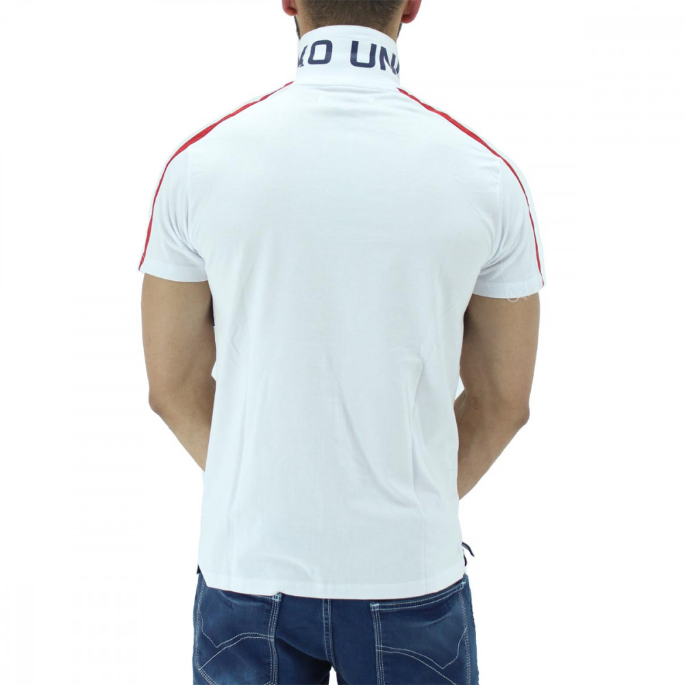 Ecko Unltd White Dodger Summer Cotton USA Polo Tee Shirts