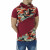Men's Red Summer Cotton Camouflage Hoodie T-Shirts