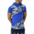 Men's Blue Summer Cotton Camouflage Hoodie T-Shirts