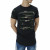 Men's Black Summer Cotton Ripped Camouflage Long T-Shirts