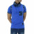 Men's Blue Summer Cotton Turtle Neck Camouflage T-Shirts