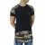 Men's Black Summer Cotton Camouflage Long T-Shirts