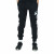 Boys Girls Black Invert Slim Fit Fleece Jog Sweat Pants