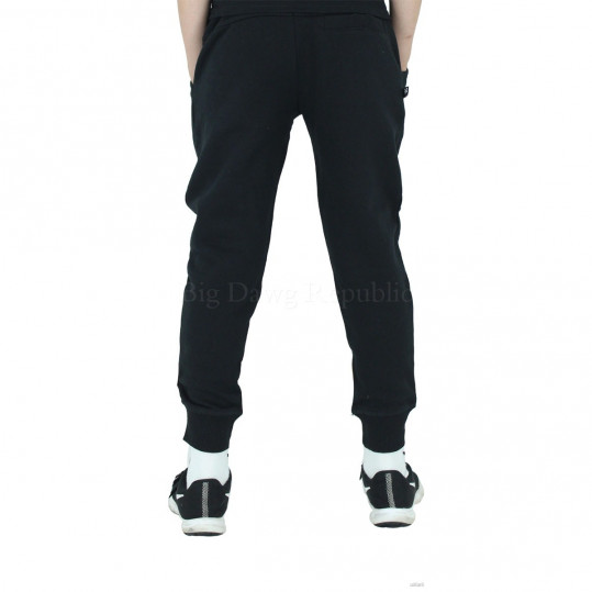 Zoo York Boys Girls Black Davidino Slim Fit Fleece Jog Sweat Pants