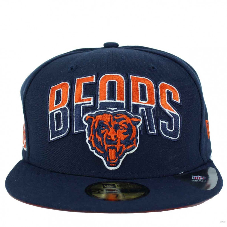 Official NFL 59Fifty Chicago Bears Navy Fitted Caps