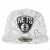 NBA 59Fifty Brooklyn Nets Contour White Fitted Baseball Caps