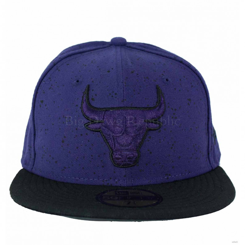 NBA 59Fifty Chicago Bulls Splatter Fitted Baseball Caps