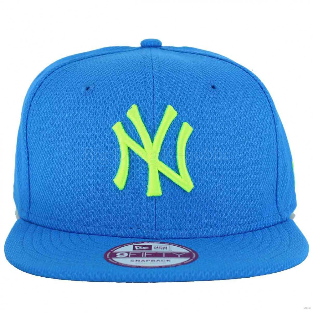 New Era MLB 9Fifty NY New York Yankees Blue Lime Snapback Cap