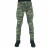 Dark Army Green Cotton Cargo Combat Slim Fit Military Pants