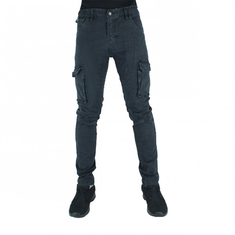 Black Army Cotton Cargo Combat Slim Fit Military Pants