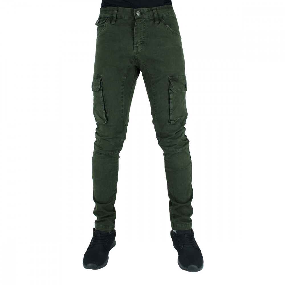 BDS Olive Army Green Cotton Cargo Combat Slim Fit Military Pants