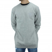 Mens Grey Designer Plain Long Side Zip Up Sweatshirt