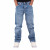 Men's Stone Wash Blue Thick Ricky Stitch Lawrence Denim Jeans