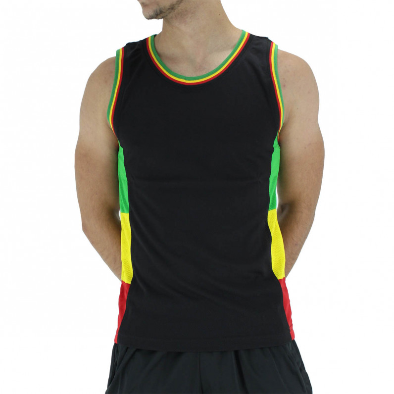 Men's Designer Rasta Sleeveless Vest