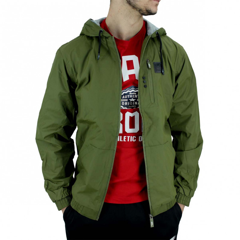 Men's Kaki Green Edison Windbreaker Jacket